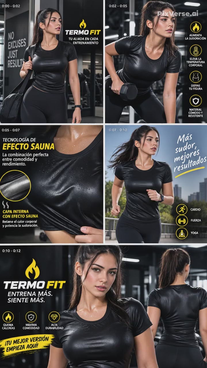 Camiseta Reductora Mujer Efecto Sauna